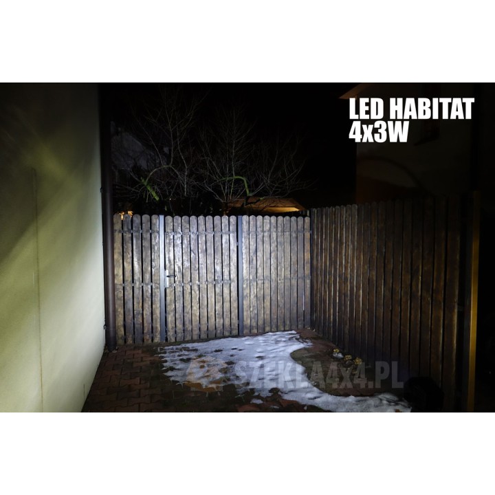 Lampa LED 4x3W Habita z uchwytami montażowymi do zabudowy w zderzak