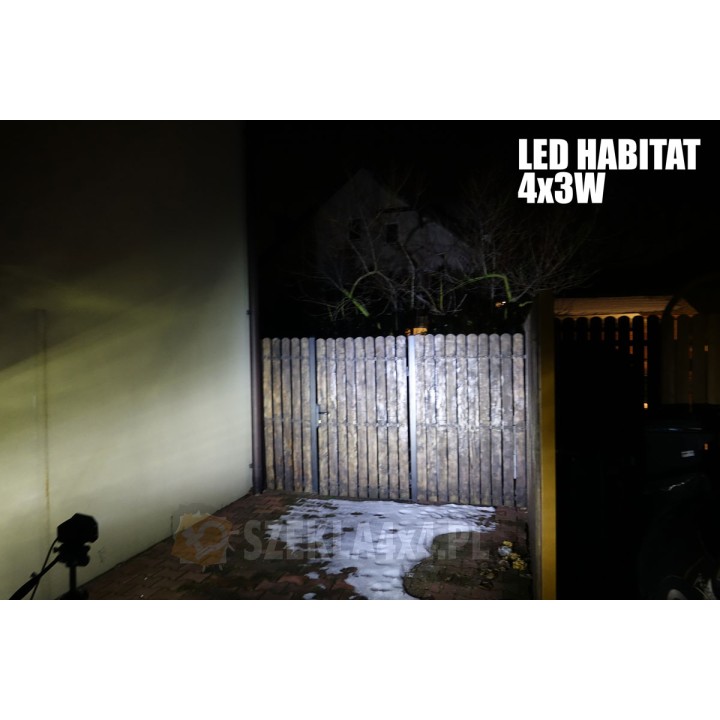 Lampa LED 4x3W Habita z uchwytami montażowymi do zabudowy w zderzak