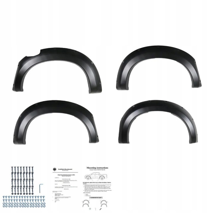 Poszerzenia błotników do Isuzu D-Max 2012-2019, komplet 4 szt. - ujęcie 3