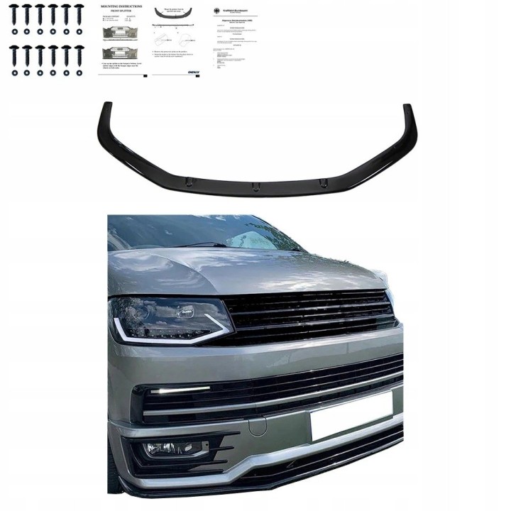 Spliter zderzaka VW T6 Sportline 2015-2019