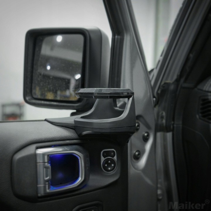 Uchwyty na napoje na drzwi przednie Jeep Wrangler JL 2018+ / Gladiator JT 2020+