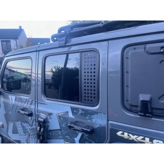 Osłony tylnej części szyb drzwi tylnych Jeep Wrangler JLU / Gladiator JT