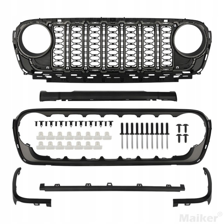 Grill w stylu 2024 Jeep Wrangler JL / Gladiator JT