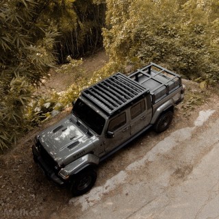Bagażnik dachowy aluminiowy Jeep Gladiator JT 2020+ i Wrangler JLU 2018+