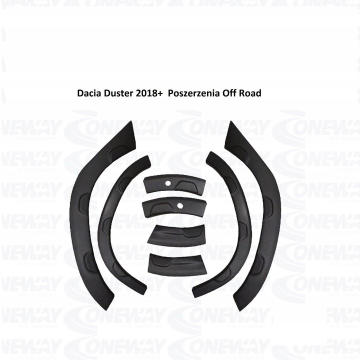 Poszerzenia błotników Off Road Dacia Duster 2018-23