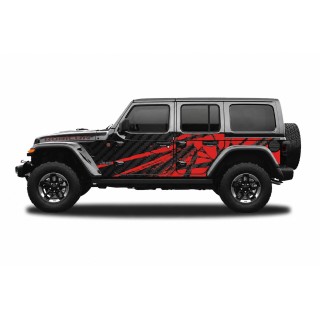 Panele ochronne 23power Wrangler JLU 4D — na stałe