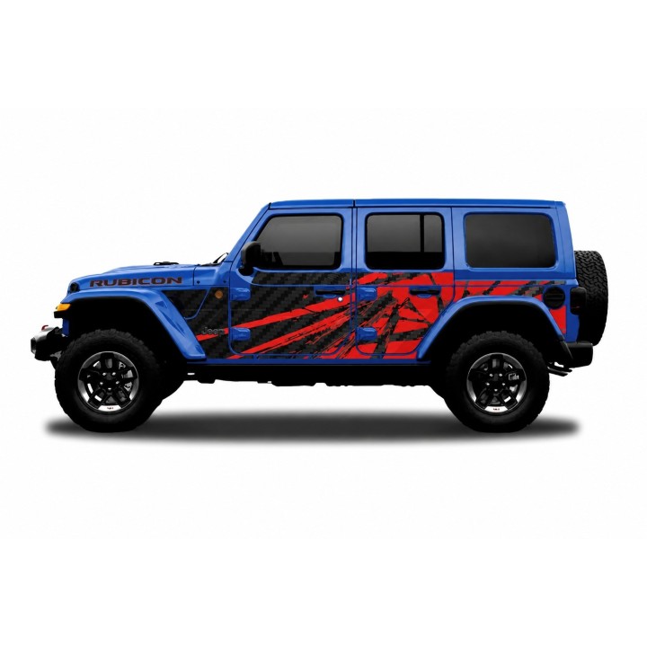 Panele ochronne 23power Wrangler JLU 4D — na stałe