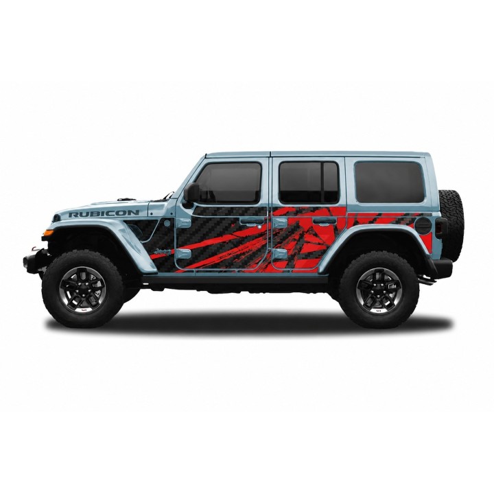 Panele ochronne 23power Wrangler JLU 4D — na stałe