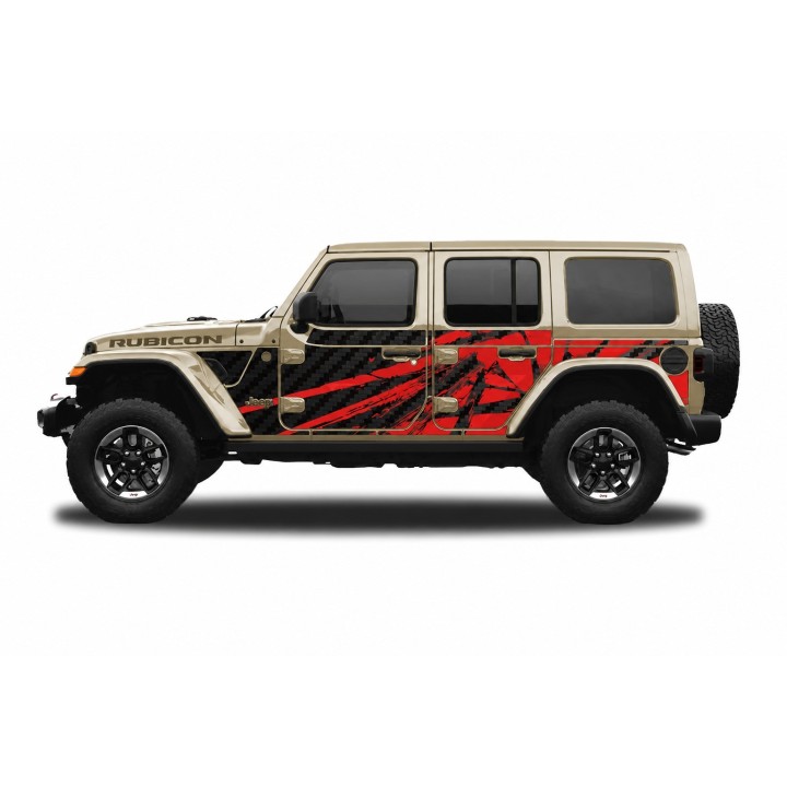 Panele ochronne 23power Wrangler JLU 4D — na stałe