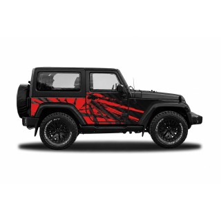 Panele ochronne 23power Wrangler JK 2D — na stałe