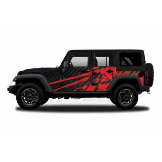Panele ochronne 23power Wrangler JKU 4D — na stałe