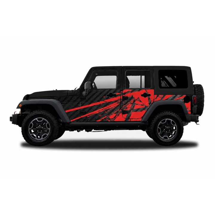 Panele ochronne 23power Wrangler JKU 4D — na stałe