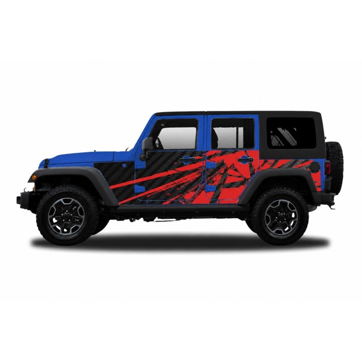 Panele ochronne 23power Wrangler JKU 4D — na stałe