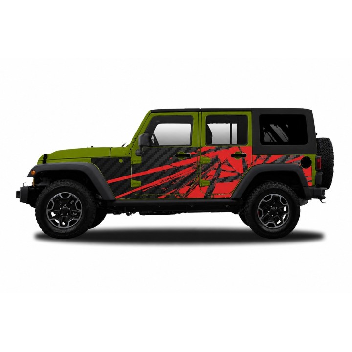 Panele ochronne 23power Wrangler JKU 4D — na stałe