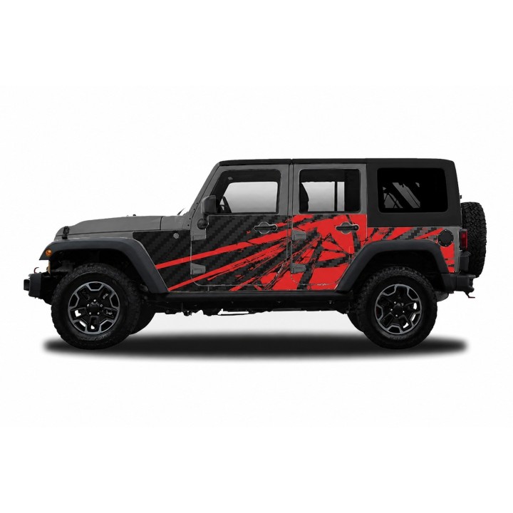 Panele ochronne 23power Wrangler JKU 4D — na stałe