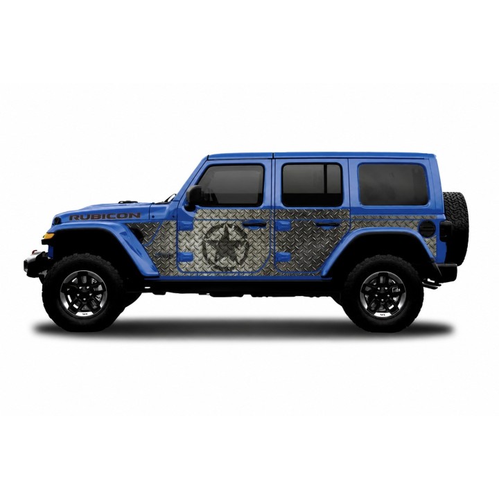 Panele ochronne 30star Wrangler JLU 4D — na stałe