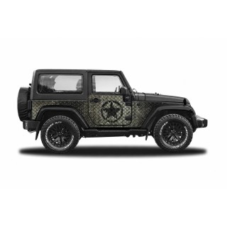 Panele ochronne 30star Wrangler JK 2D — na stałe