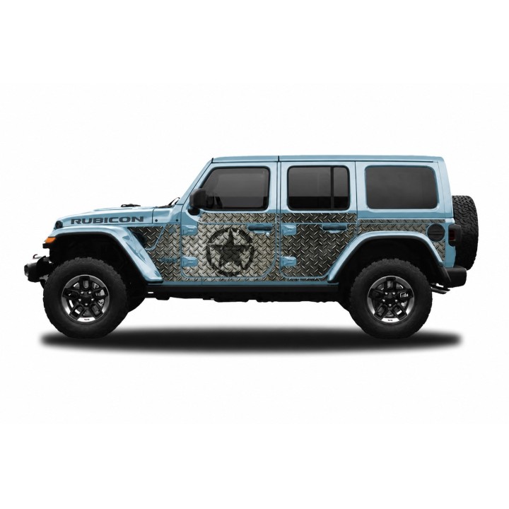 Panele ochronne 30star Wrangler JLU 4D — na stałe