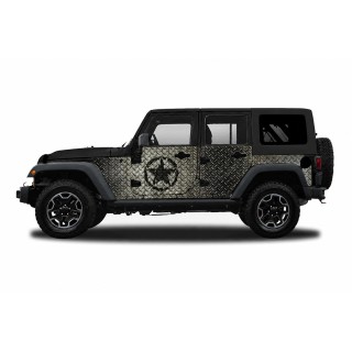 Panele ochronne 30star Wrangler JKU 4D — na stałe