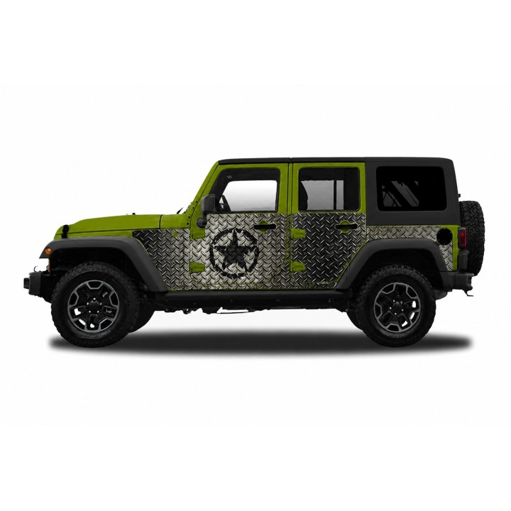 Panele ochronne 30star Wrangler JKU 4D — na stałe