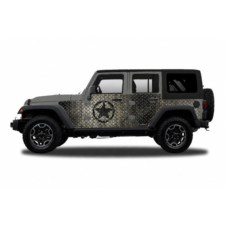 Panele ochronne 30star Wrangler JKU 4D — na stałe