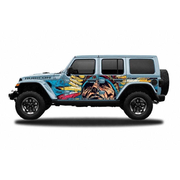 Panele ochronne 44indian na stałe – Jeep Wrangler JL Unlimited 4D - ujęcie 4
