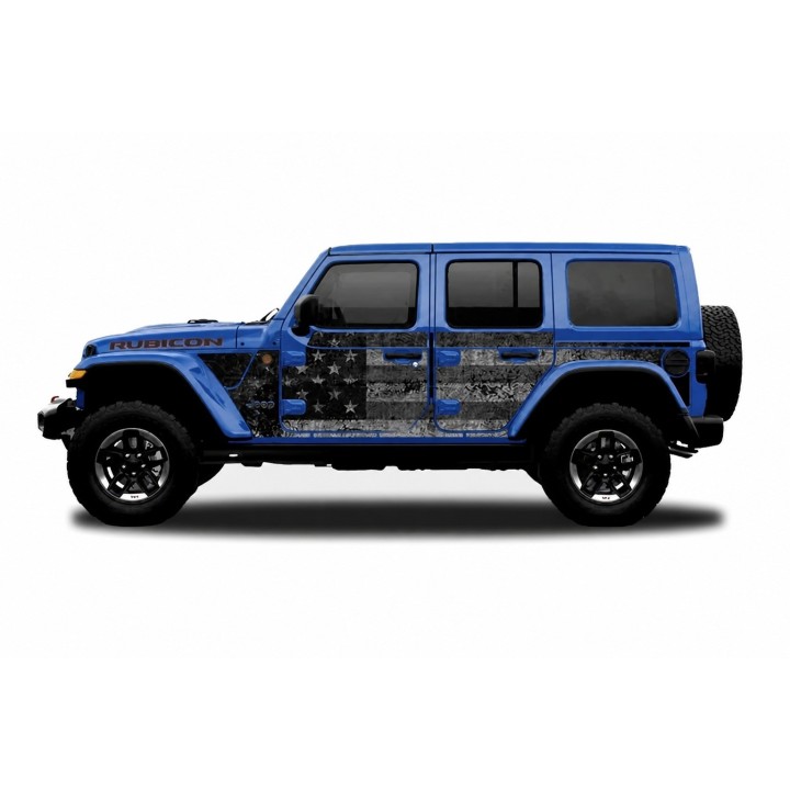 Panele ochronne 4flagUSA – Jeep Wrangler JLU 4D