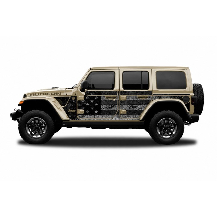 Panele ochronne 4flagUSA – Jeep Wrangler JLU 4D