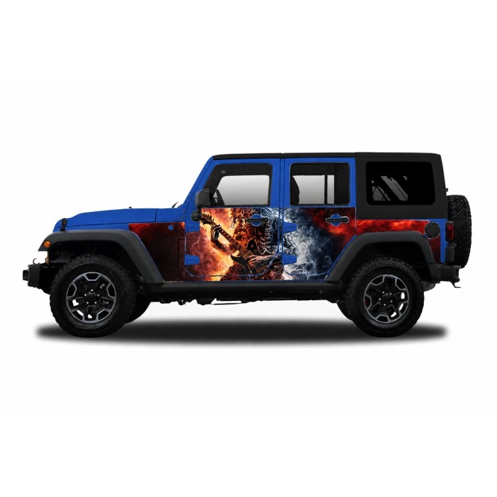 Panele ochronne 6rock Jeep Wrangler JK Unlimited 4D — na stałe - ujęcie 3