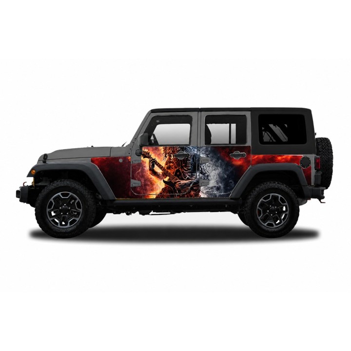 Panele ochronne 6rock Jeep Wrangler JK Unlimited 4D — na stałe - ujęcie 5
