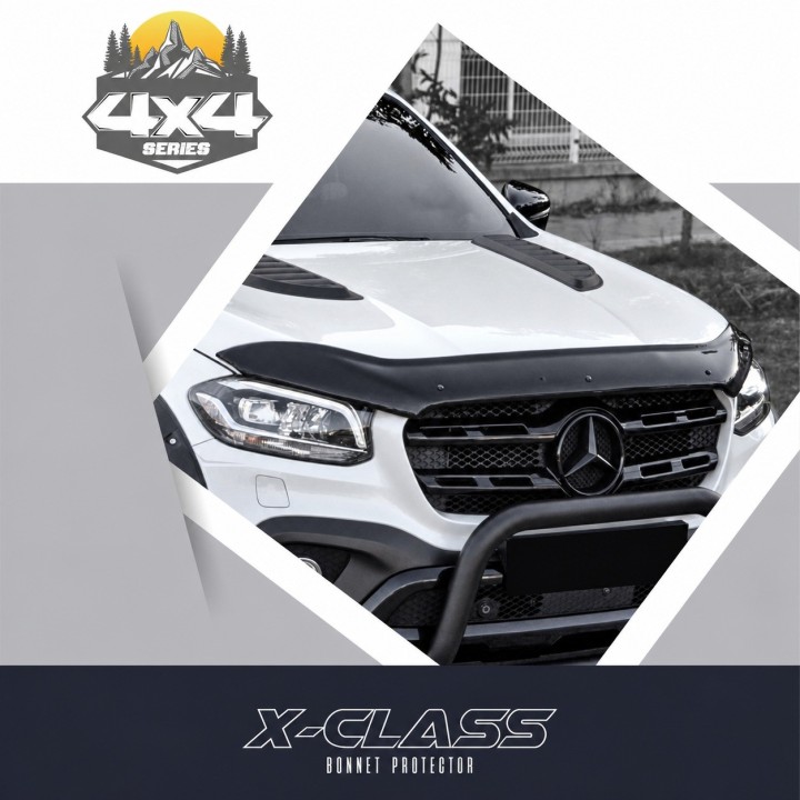 Owiewka maski Mercedes X-Class — czarny połysk