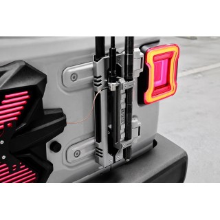 Uchwyt anteny i flagi Jeep Wrangler JK / JL — srebrny