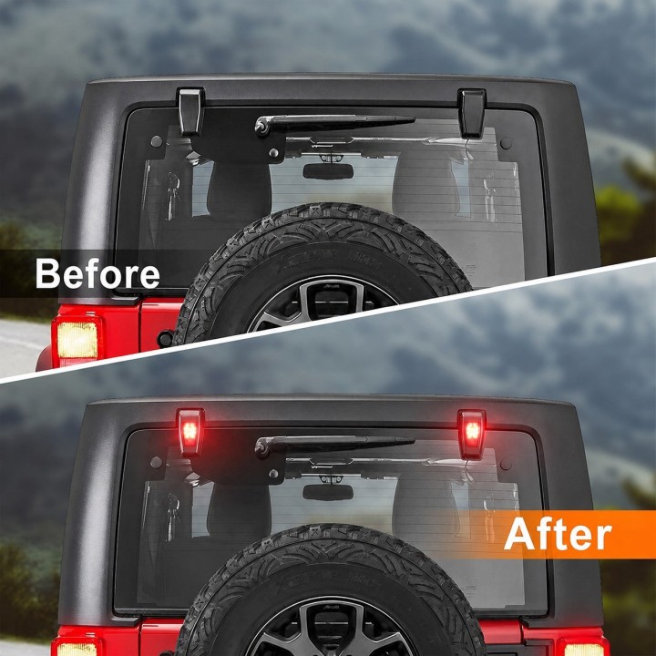 Lampy na zawiasy szyby Jeep Wrangler JL 2018+