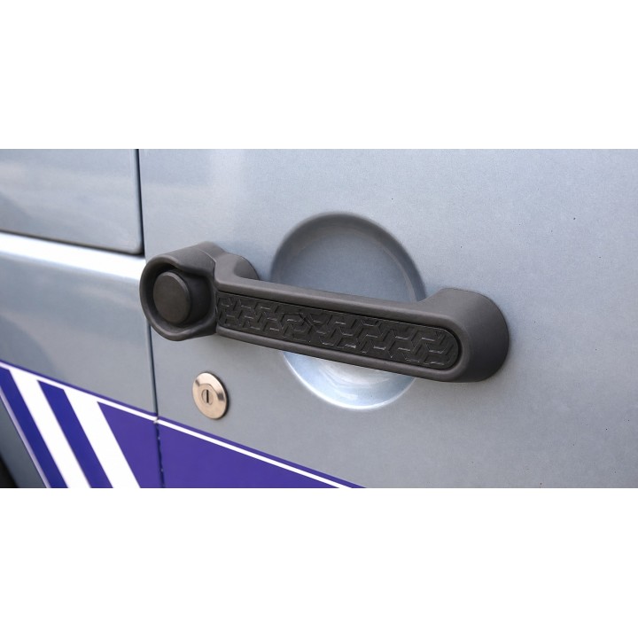 Nakładki klamek Jeep Wrangler JK — czarne, aluminium