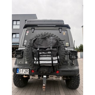 Torba na śmieci MudKiller Trash Bag 50 l — montaż na kole zapasowym