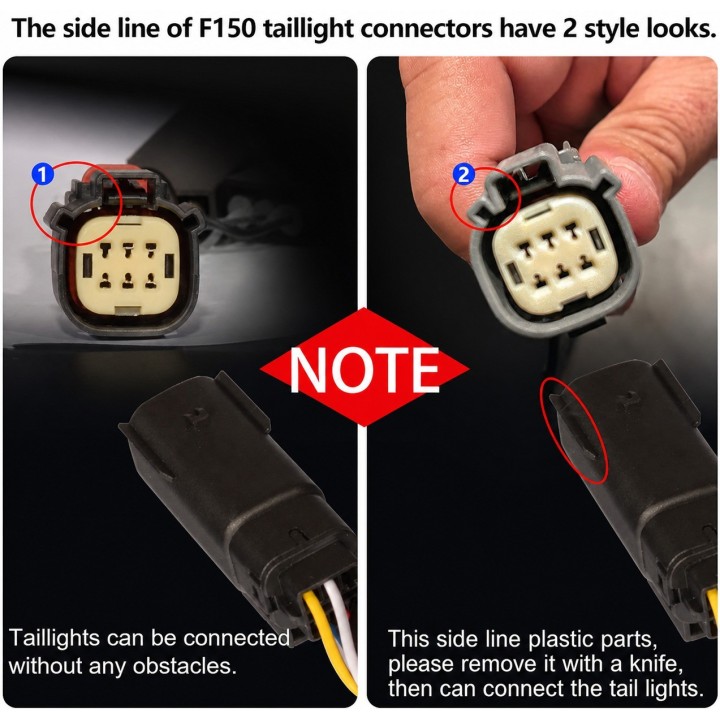 Lampy tylne LED Ford F150 2015-2019 — komplet