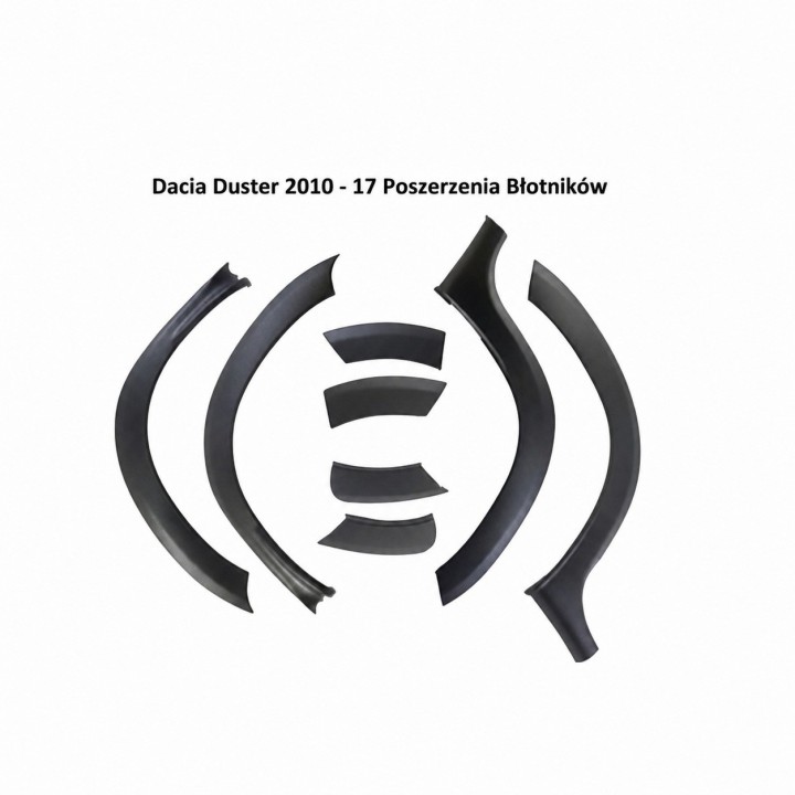 Poszerzenia błotników Dacia Duster 2010-2017 — komplet, ABS - ujęcie 2