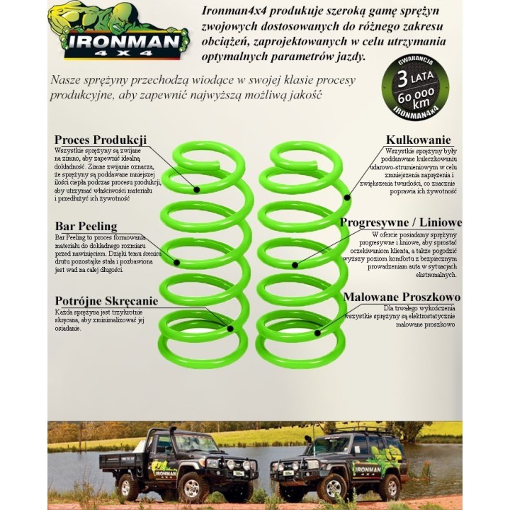 Sprężyny przednie Ironman 4x4 Ford Ranger PX MK2 FOR001C