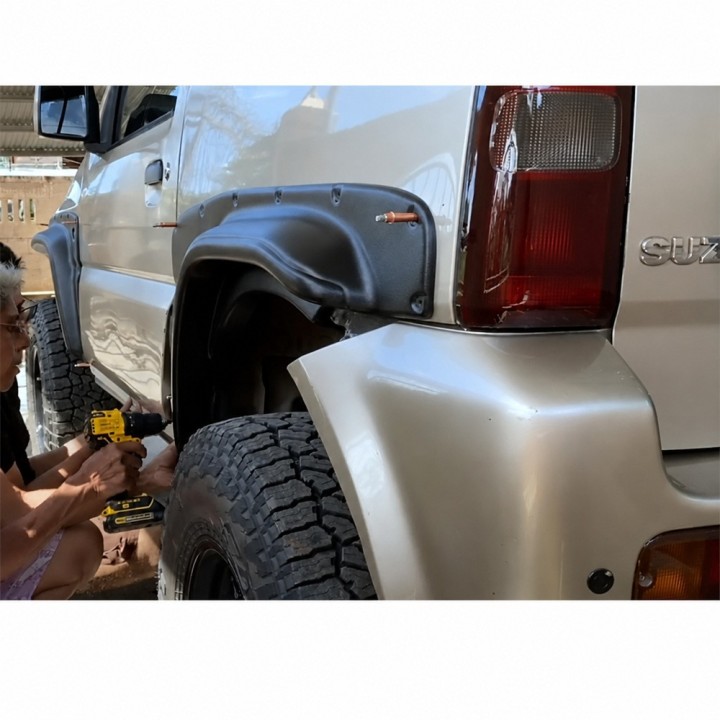 Nadkola poszerzające lldpe - fender flares - snakeman 4WD — Suzuki Jimny Fendery formowane (SNFF008) - ujęcie 12