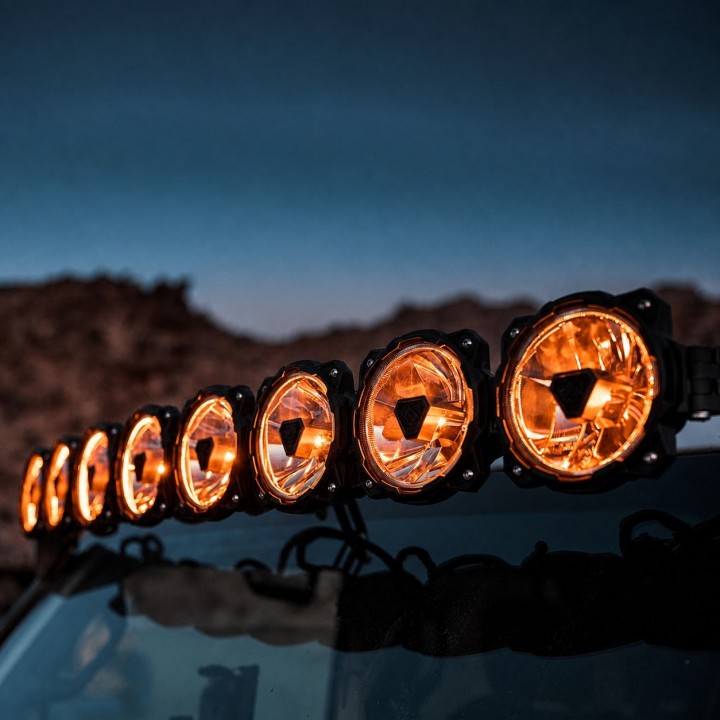 Lampy KC HiLiTES Titan 50" — Jeep Wrangler JL 392