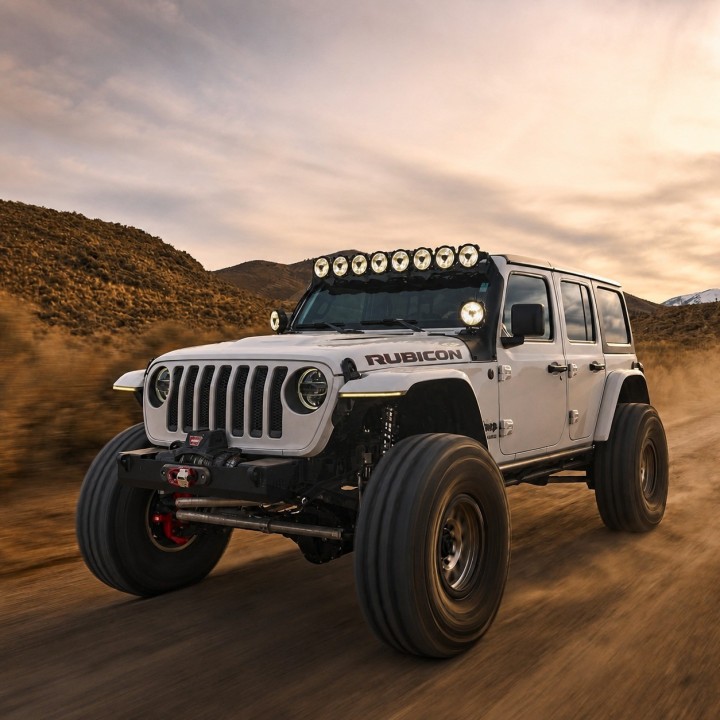 Lampy KC HiLiTES Titan 50" — Jeep Wrangler JL 392