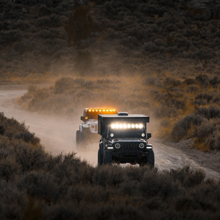 Lampy KC HiLiTES Titan 50" — Jeep Wrangler JK 2007–2017