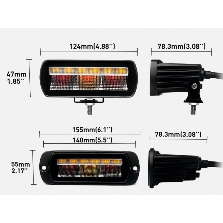 Wielofunkcyjna lampa LED 14 W E9, na wsporniku