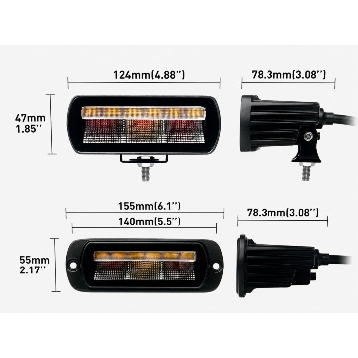 Wielofunkcyjna lampa LED 14 W E9, do zabudowy