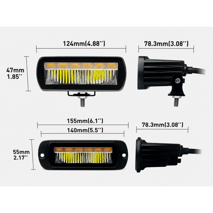 Lampa robocza LED 17 W E9, do zabudowy