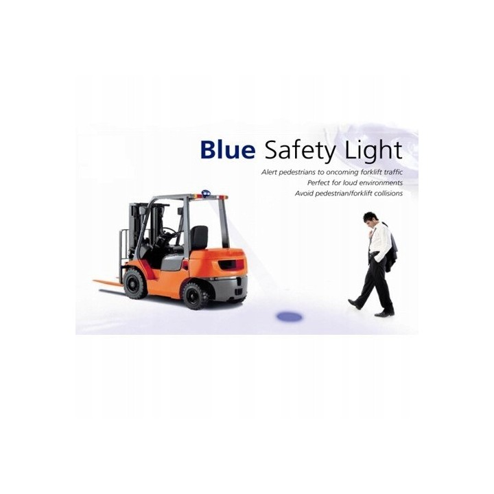 Niebieska lampa ostrzegawcza LED 8 W TXCM 7008