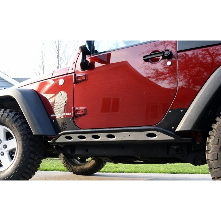 Ślizgi progów stalowe Jeep Wrangler JKU 4D