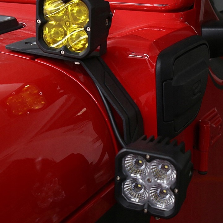 Mocowania lamp na podszybiu – Jeep Wrangler JL / JT