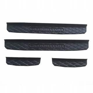 Listwy progowe Jeep Gladiator JT 2020+ — czarne