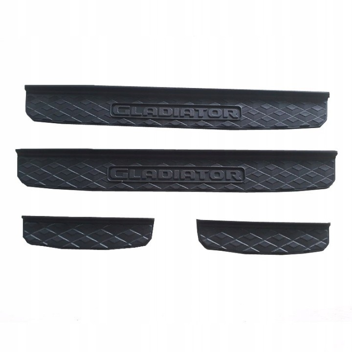 Listwy progowe Jeep Gladiator JT 2020+ — czarne